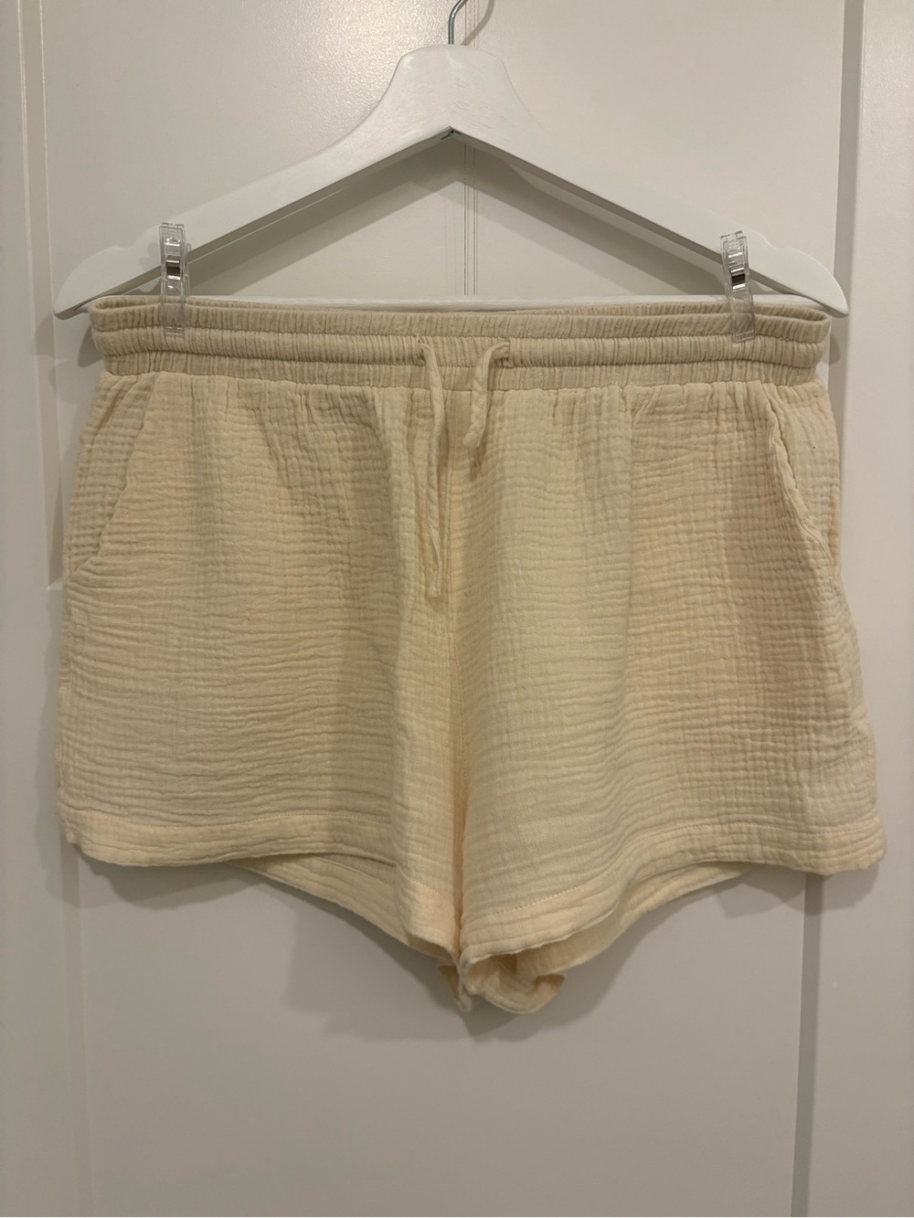Simon's Women's Waffle Shorts in Yellow/Orange